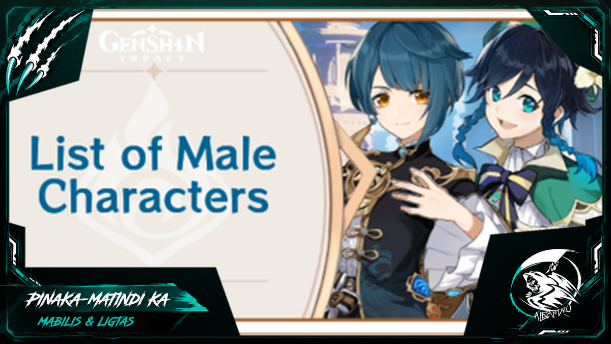 Kumpletong Listahan ng Genshin Male Characters at mga Best Builds Nila