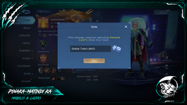 Best Name in MLBB 2026: Astig, Unique, at Pwede pang Libre!